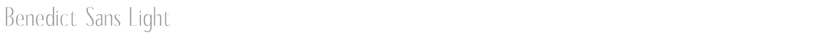 Benedict Sans font preview